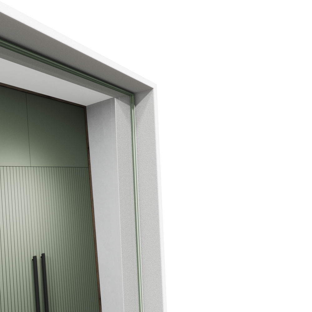 Напольное прямоугольное зеркало в белой металлической раме «Мускат» XL 220 см (в тонкой раме на ножке)