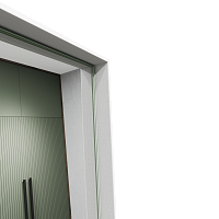 Напольное прямоугольное зеркало в белой металлической раме «Мускат» XL 220 см (в тонкой раме на ножке)