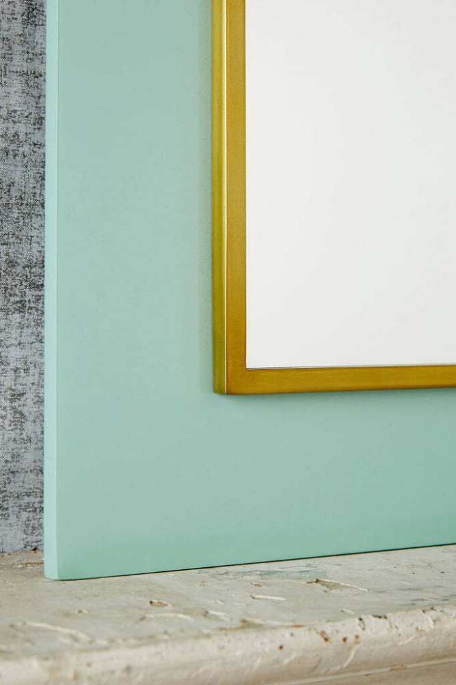 Бирюзовое зеркало в полный рост "Пуатье"